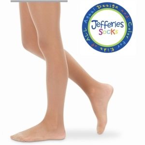 Jefferies Socks Tights Girls Ivory Size 8-10 Yrs